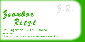 zsombor ritzl business card